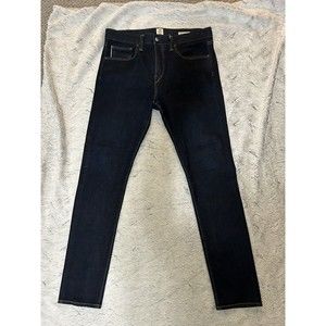 Hiroshi Kato Jeans Mens 34X34 Pants Made in USA Dark Wash 86788 Stretch Selvedge